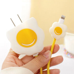 Eggy Breakfast iPhone Charger Cover Cable Protectors P31